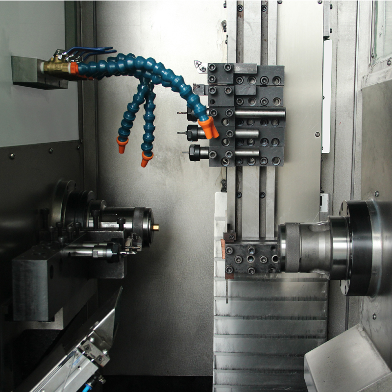 Máquina CNC de tornos automáticos de eixo duplo
